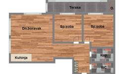 Trosoban stan, Novi Sad, Telep, prodaja, 66m2, 163670e, id1086325